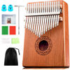 Picture of CAHAYA Kalimba Thumb Piano Portable - 17Keys Finger Piano Marimbas with Carrying Bag, Tune Hammer Musical Instruments Gift for Kid Adult Beginners CY0338