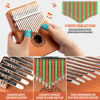 Picture of CAHAYA Kalimba Thumb Piano Portable - 17Keys Finger Piano Marimbas with Carrying Bag, Tune Hammer Musical Instruments Gift for Kid Adult Beginners CY0338