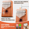 Picture of CAHAYA Kalimba Thumb Piano Portable - 17Keys Finger Piano Marimbas with Carrying Bag, Tune Hammer Musical Instruments Gift for Kid Adult Beginners CY0338