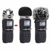 Picture of ChromLives Windscreen Microphone Wind Muff, Foam Wind Screen Wind Cover Compatible with Zoom H5 H6 Portable Handy Recorder Furry & Foam 2Pack