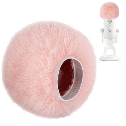 Picture of PhantAccy Pop Filter/Windscreen for Blue Yeti and Yeti Pro Microphones, Furry Mic Cover for Wind and Ambient Noise Reduction