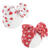 Picture of YanJie Valentine's Baby Headbands Red Newborn Headbands Heart Light Bow Pink Baby Girls Bows Nylon Headband Baby Hair Accessories Infant Dress Up Gift