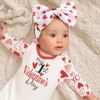 Picture of YanJie Valentine's Baby Headbands Red Newborn Headbands Heart Light Bow Pink Baby Girls Bows Nylon Headband Baby Hair Accessories Infant Dress Up Gift