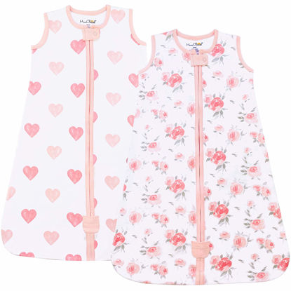 Picture of Mama Cheetah Baby Sleep Sack 0.5 TOG, Organic Cotton Baby Wearable Blanket with Two-Way Zipper, Swaddle Transition Baby Sleeping Bag for Newborn Infant Toddler Boy Girl, 12-18 Months