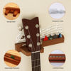 Picture of CoolGift Mart Light Up Guitar Stand Wall Mount, Solid Wood Guitar Hanger Shelf Accessories with Pick Holder, for Acoustic Electric Bass Ukulele Violin, Gift for Men Boyfriend Music Lovers Guitar Players Guitarist