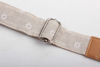 Picture of HOT SEAL Linen Style Adjustable Genuine Uke Leather Metal Hook Ukulele Strap Strong Back Straps (Linen Daisy)