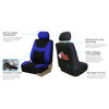 Picture of FH Group Car Seat Covers Front Set Blue Cloth-Seat Covers for Low Back Car Seats with Removable Headrest,Universal Fit,Automotive SeatCover,Airbag Compatible Car Seat Cover for SUV,Sedan,Van