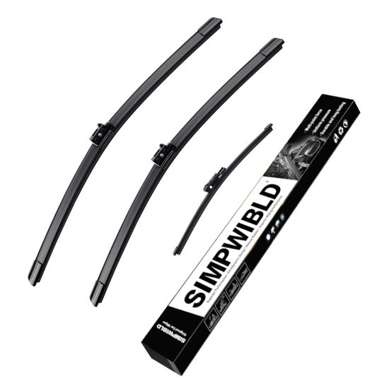 Picture of SIMPWIBLD Wiper Blade Replacement for 2016-2021 Mercedes-Benz GLC 250/300/350/GLC43 AMG/GLC63 AMG Front and Rear Windshield Wiper Blades Original Equipment Replacement 22"/22"/12"（Set of 3）