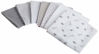Picture of Simple Joys by Carter's Unisex Babies' Muslin burp cloths, Pack of 7, Grey/White/Black, One Size