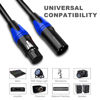 Picture of BEZOKABEL XLR Cables, XLR Microphone Cables 20 ft 6 Packs Premium Balanced XLR Speaker Cable 3-Pin Male to Female Mic Cable