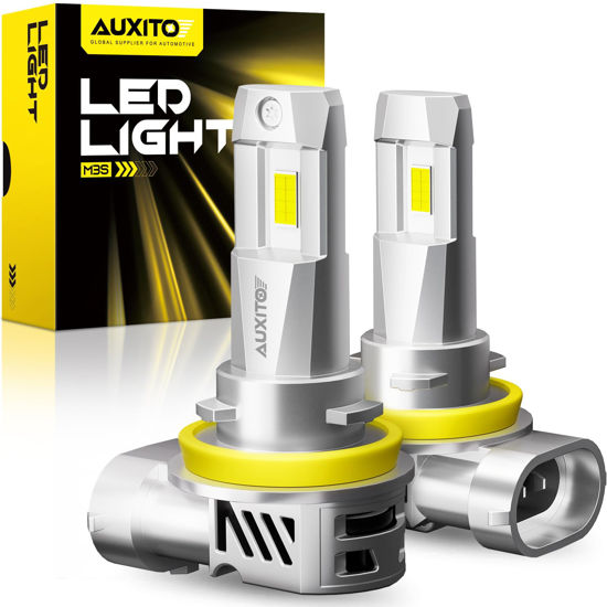 Picture of AUXITO H8 H9 H11 Light Bulbs, Direct H11 Replacement, 30000LM Fog Light, Mini Size, Pack of 2
