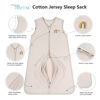 Picture of TILLYOU Sleep Sack 12-18 Months - 0.5 TOG Baby Wearable Blanket with 2-Way Zipper, Extra Soft Cotton Sleeveless Sleeping sack 2 Pack, Happy Forest & Nude