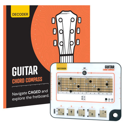 Picture of Guitar Chord Book & Chord Tool - Understand CAGED System for Guitar - Build Chords from Chord Structure and Recognising Chord Patterns - Explore The Fretboard. For Beginner Guitar to Advanced