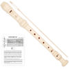 Picture of YONTY Soprano Recorder 8-Hole Instrument for Kids Beginners, German Style C Key Kids Flute with Cleaning Rod & Case Bag for School Education Home Entertainment - Beige