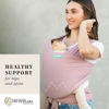Picture of Moby Wrap Baby Carrier | Classic | Baby Wrap Carrier for Newborns & Infants | #1 Baby Wrap | Go to Baby Gift | Keep Baby Safe & Secure | Adjustable for All Body Types | for Moms & Dads | Dusty Rose
