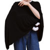 Picture of Seejoy Nursing Cover for Breastfeeding, 360°Full Coverage Nursing Poncho, Rayon Soft & Breathable Breastfeeding Cover up (Smooth Rayon, Black)