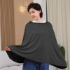Picture of Seejoy Nursing Cover for Breastfeeding, 360°Full Coverage Nursing Poncho, Rayon Soft & Breathable Breastfeeding Cover up (Smooth Rayon, Black)