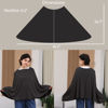 Picture of Seejoy Nursing Cover for Breastfeeding, 360°Full Coverage Nursing Poncho, Rayon Soft & Breathable Breastfeeding Cover up (Smooth Rayon, Black)