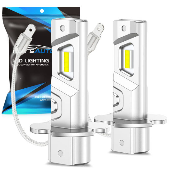 Picture of Marsauto H3 Fog Light Bulb, 10000LM H3LL Fog Lights, 360° Illumination 600% Brightness Strong Penetration, 2024 New Upgraded CSP Chips H3 Fog Bulb for Car, Truck, SUV, Pack of 2