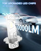 Picture of Marsauto H3 Fog Light Bulb, 10000LM H3LL Fog Lights, 360° Illumination 600% Brightness Strong Penetration, 2024 New Upgraded CSP Chips H3 Fog Bulb for Car, Truck, SUV, Pack of 2