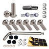 Picture of Aootf Stainless Steel License Plate Screws - Anti Theft License Plate Frame Bolts Tamper Resistant Fasteners | 1/4"(M6) Security Machine Screws | Qty 8 | for Protection License Plates on Cars Trucks