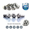 Picture of Aootf Stainless Steel License Plate Screws - Anti Theft License Plate Frame Bolts Tamper Resistant Fasteners | 1/4"(M6) Security Machine Screws | Qty 8 | for Protection License Plates on Cars Trucks