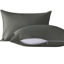 Picture of NTBAY 2 Pack Pillows with Microfiber Pillowcases, Soft Cotton Down Alternative 13x18 Zippered Pillows for Sleeping in Crib - Machine Washable - Breathable Travel Pillows, Dark Grey