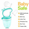 Picture of Baby Fresh Food Feeder/Fruit Feeder Pacifier- Tinabless Infant Silicone Teether Feeder,Includes 3 Different Sized Silicone Pouches for Toddlers & Kids
