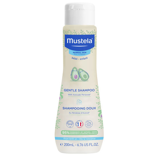 Picture of Mustela Baby Gentle Shampoo with Natural Avocado - Hair Care for Kids of all Ages & Hair Types - Tear-Free & Biodegradable Formula - 6.76 fl. oz.