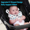 Picture of KAKIBLIN Baby Neck Pillow, Upgraded baby support pillow,Baby Neck Support Pillow for Carseat, Newborn Neck Support for Car Seat,Pushchair,Travel (White Star)