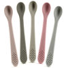 Picture of Baby Spoons First Stage Silicone Baby Spoon - Self Feeding Baby Utensils - Infant Spoons First Stage Baby Feeding Spoon - Soft & Gentle on Gums - BPA Free Silicone Baby Spoons Set of 5