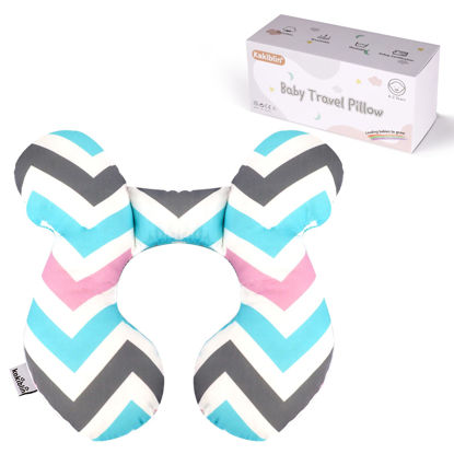 Picture of KAKIBLIN Baby Neck Support Pillow, Infant Travel Pillow for Car Seat, Pushchair (Wave)