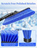 Picture of HEEYA 44 Inch Snow Brush for Car, Windshield Scraper for Ice and Snow, Extendable Snow Scraper and Brush with Foam Grip for Truck Vehicle Automobile - Blue