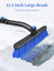 Picture of HEEYA 44 Inch Snow Brush for Car, Windshield Scraper for Ice and Snow, Extendable Snow Scraper and Brush with Foam Grip for Truck Vehicle Automobile - Blue