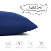 Picture of EXQ Home Toddler Pillowcases Zippered 14x20 Travel Pillow Case Set of 2, Small Pillow Case Fits Baby Pillow Sized 12x16, 13x18, Kids Pillowcases 2 Pack Machine Washable(Navy)