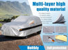 Picture of Holthly 10 Layer SUV Car Cover Waterproof All Weather for SUV,100% Waterproof Outdoor Car Covers Rain Snow UV Dust Protection. Custom Fit for BMW X3, Audi Q5,Jeep Wrangler, Chevy Equinox,etc Silver