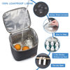 Picture of BABEYER Breastmilk Cooler Bag with Ice Pack Fits 4 Baby Bottles Up to 9 Ounce, Baby Bottle Bag for Nursing Mom Daycare-Grey