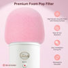 Picture of PhantAccy Pop Filter/Windscreen for Blue Yeti and Yeti Pro Microphones, Foam Mic Cover for Filtering Plosives and Hissing Noise