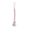Picture of mushie 100% Silicone Baby Pacifier Clip BPA Free | Hera (Soft Lilac)