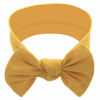 Picture of BABYGIZ Baby Girl Headbands-Infant,Toddler Cotton Handmade Hairbands with Bows Child Hair Accessories (Mustard)