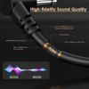 Picture of Sovvid 6 Pack 12 Inch Guitar Patch Cables, Black Guitar Pedal Cable Effect Cable Cord, 1/4" inch TS Right Angle Guitar Patch Cable