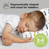 Picture of KeaBabies Toddler Pillow with Pillowcase, Jumbo 14X20 - Soft Organic Cotton Toddler Pillows for Sleeping - Machine Washable - Perfect for Travel, Toddler Bed Set (Racecars)