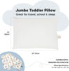 Picture of KeaBabies Toddler Pillow with Pillowcase, Jumbo 14X20 - Soft Organic Cotton Toddler Pillows for Sleeping - Machine Washable - Perfect for Travel, Toddler Bed Set (Wild Count)
