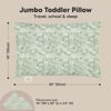 Picture of KeaBabies Toddler Pillow with Pillowcase, Jumbo 14X20 - Soft Organic Cotton Toddler Pillows for Sleeping - Machine Washable - Perfect for Travel, Toddler Bed Set (DinoDood)