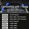 Picture of West Llama Customized Auto Car Steering Wheel Cover for Toyota Tacoma,4Runner,Tundra,Sequoia,15.5-16 inch (Black+Blue-Large Size)