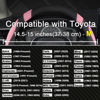 Picture of West Llama Customized Auto Car Steering Wheel Cover for Toyota Rav4 Corolla Camry Highlander (Black+Pink-Standard Size)