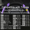 Picture of West Llama Customized Auto Car Steering Wheel Cover for Toyota Rav4 Corolla Camry Highlander (Black+Purple-Standard Size)