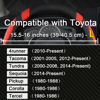Picture of West Llama Customized Auto Car Steering Wheel Cover for Toyota Tacoma,4Runner,Tundra,Sequoia,15.5-16 inch (Black+Red-Large Size)