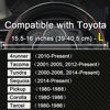 Picture of West Llama Customized Auto Car Steering Wheel Cover for Toyota Tacoma,4Runner,Tundra,Sequoia,15.5-16 inch(Diamond Quilted-Black+Red-Large Size)