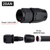Picture of EVIL ENERGY 20AN Hose End Fitting Straight Swivel for CPE Braided Fuel Hose Black